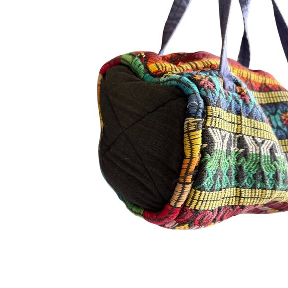 Embroidered Weekend Carry on Travel Duffel Bag Womens Multicolor Bohemian Boho - Picture 4 of 9